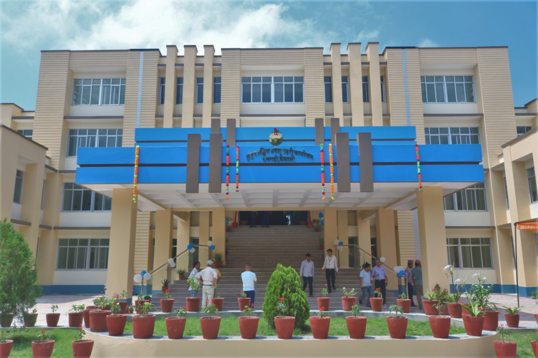 धनगढीमा रहेको नयाँ प्रदेश प्रहरी कार्यालय भवन।