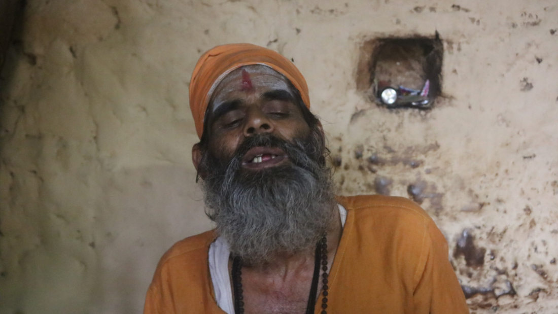 झिलमिला ताल क्षेत्रमा बस्ने बाबा।